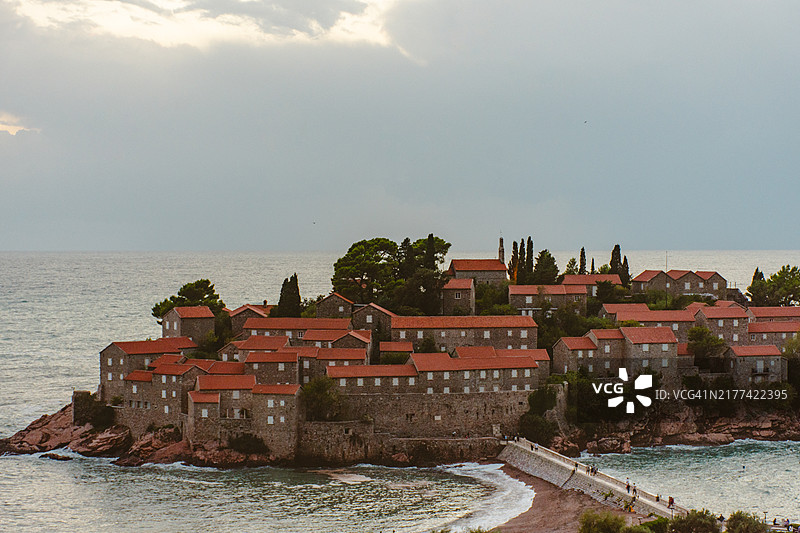 圣斯特凡日落图片素材