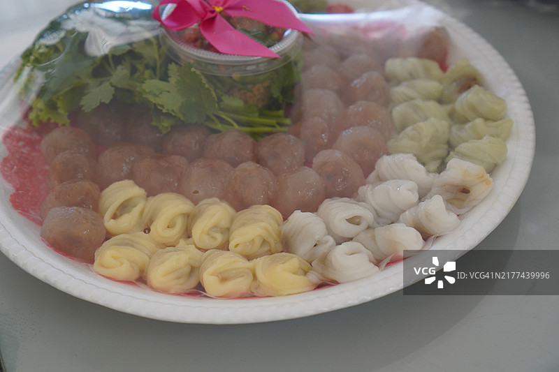 泰式蒸猪肉饺子图片素材