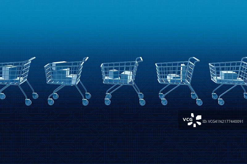 在线购物数字消费主义图片素材