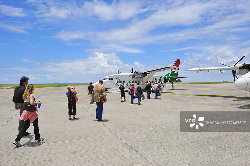 塞舌尔普拉兰机场图片素材