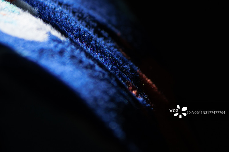 蓝色布料的全景拍摄，爱达荷州，美国图片素材