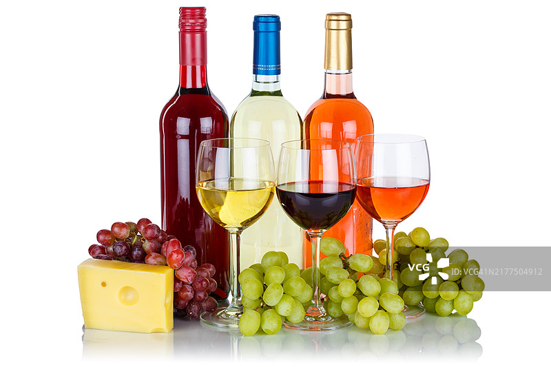 葡萄酒奶酪与葡萄图片素材