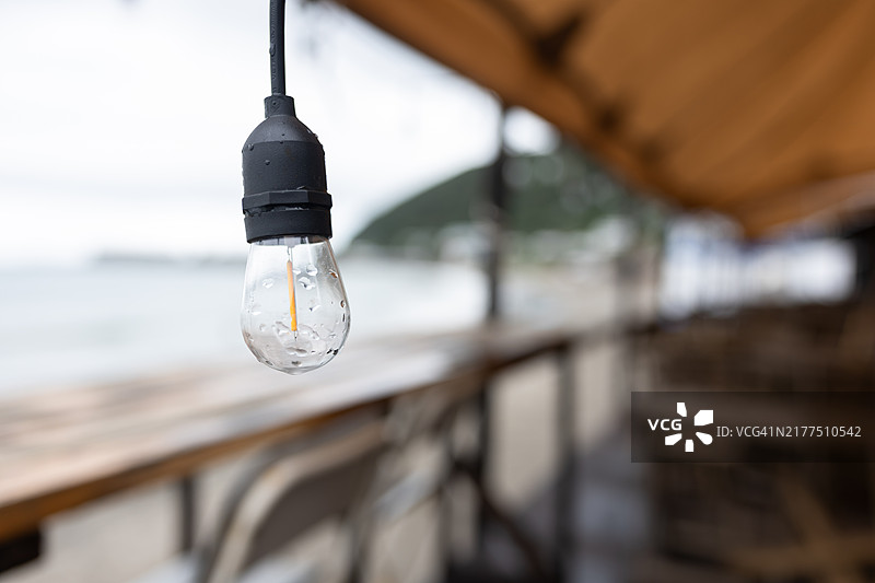 海滩别墅本季已停止营业图片素材