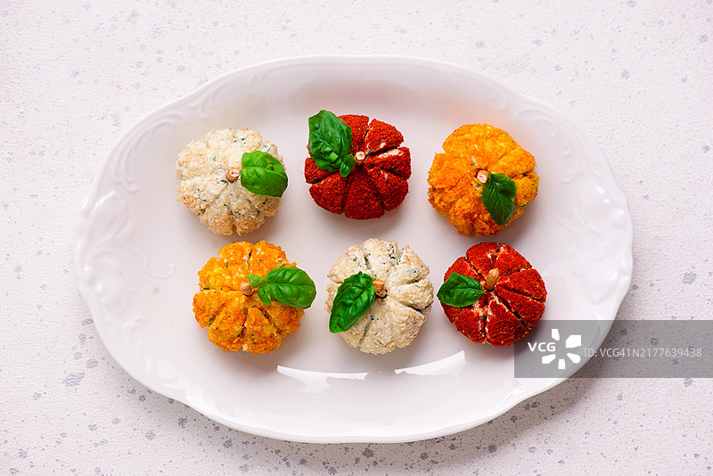 南瓜造型香料奶酪球图片素材