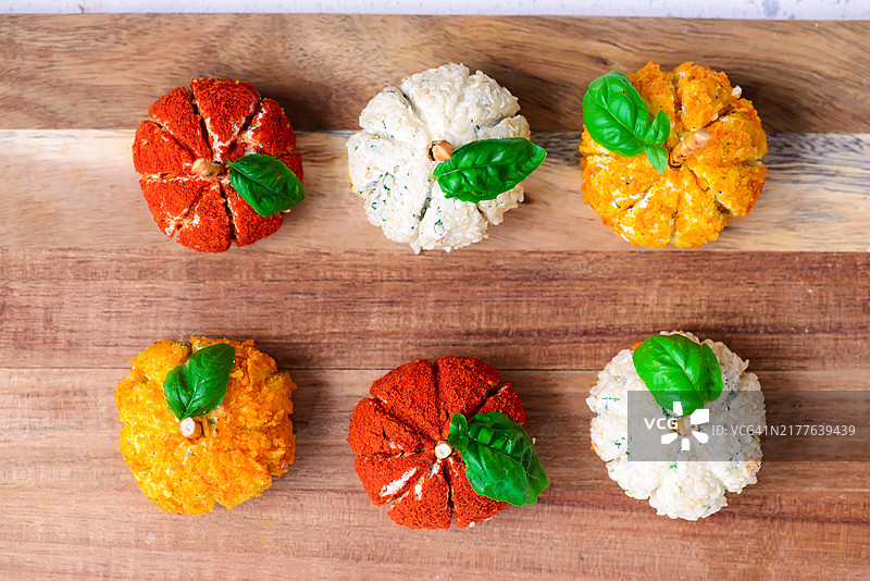 南瓜造型香料奶酪球图片素材