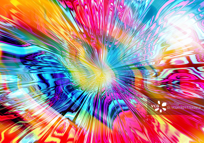 充满活力的彩色抽象能量爆发艺术图片素材