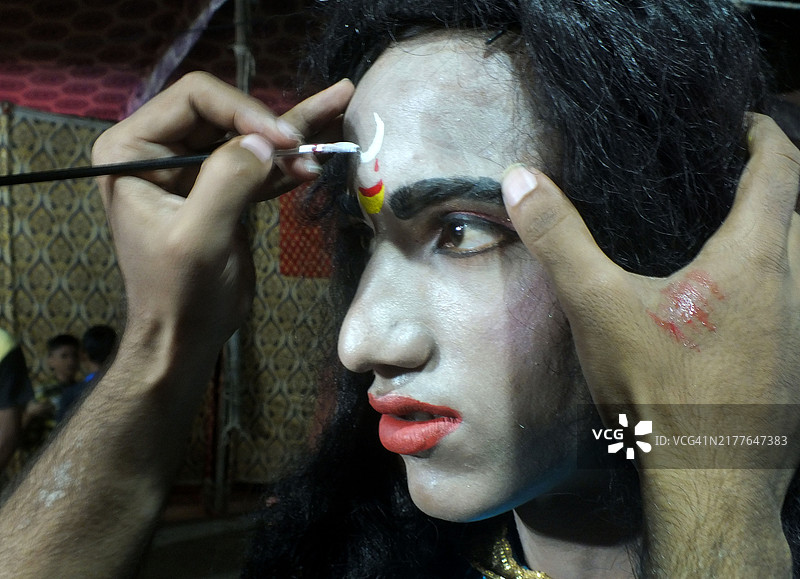 十胜节罗摩力拉故事表演图片素材