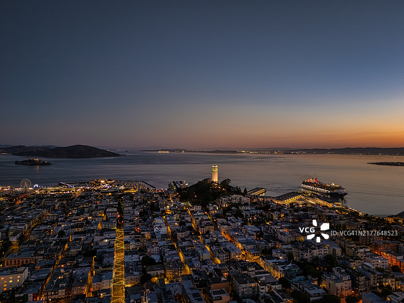 科伊特塔和北滩航拍景色图片素材