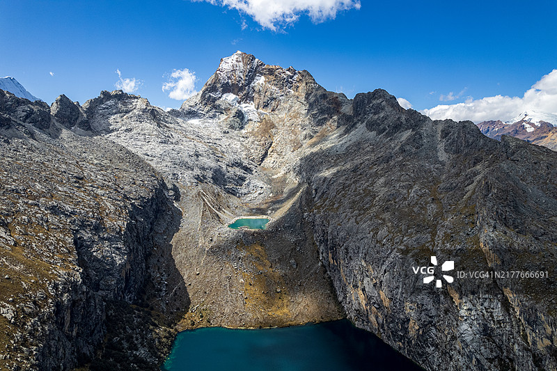 秘鲁安卡什瓦斯卡兰国家公园Churupita小泻湖图片素材