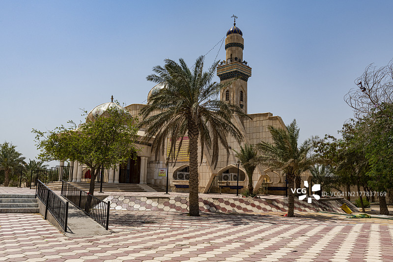 伊玛目阿里清真寺，世界上最古老的清真寺之一，伊拉克巴士拉，亚洲图片素材