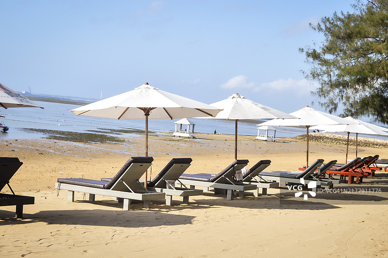 海滩躺椅图片素材