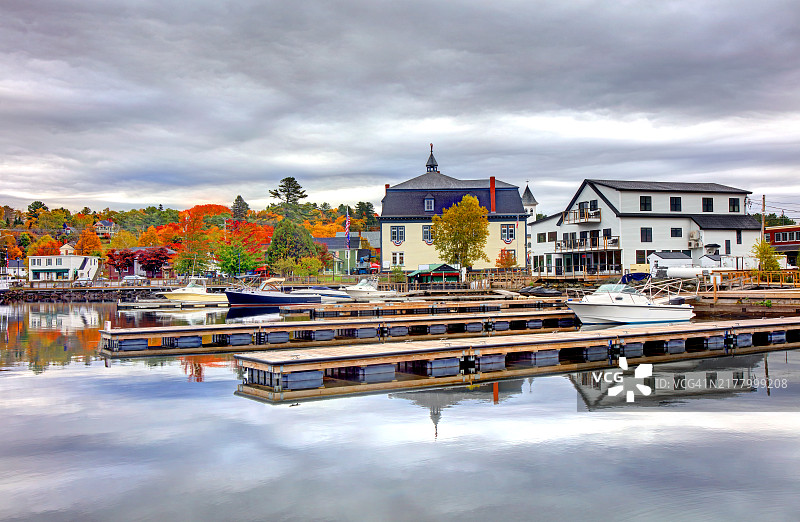 缅因州格林维尔的秋天图片素材