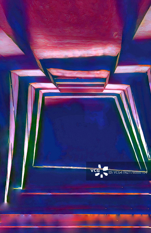 黑暗中的抽象光线图片素材