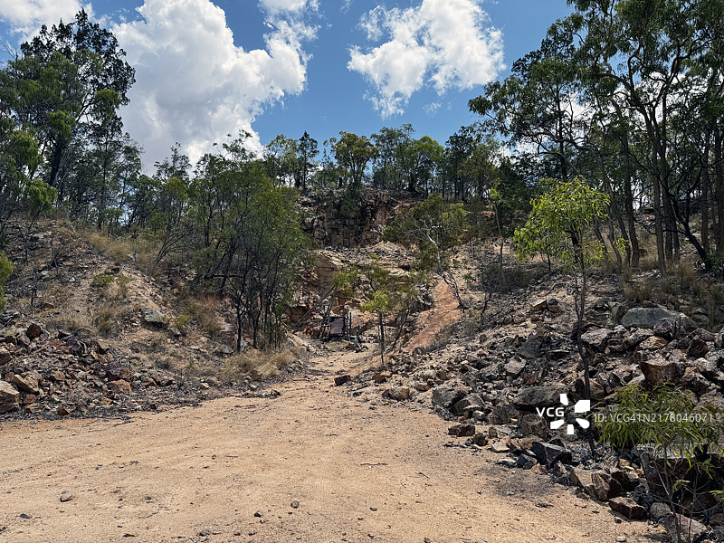 废弃的锡矿储备图片素材