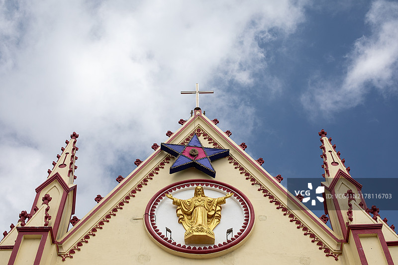 科代卡纳尔影像，圣心教堂，仰望！图片素材