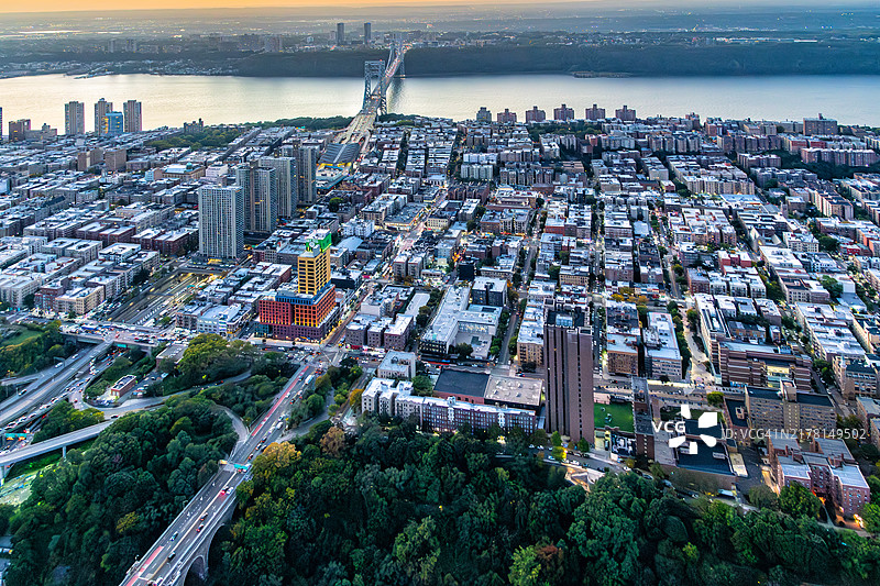 曼哈顿上城华盛顿高地街区图片素材