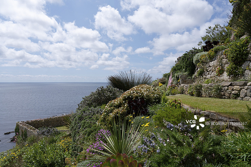 英国马razion圣迈克尔山花园图片素材