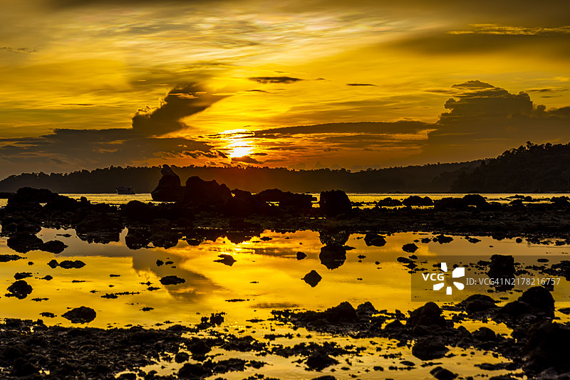 奇里亚塔普，布莱尔港，安达曼-尼科巴群岛，印度图片素材