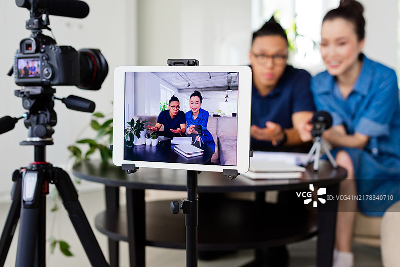 视频博主录制视频博客图片素材