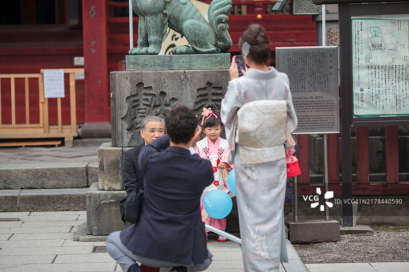 秋季的东京浅草风光图片素材