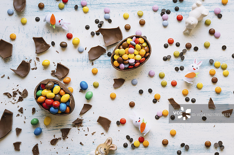复活节糖果兔子图片素材