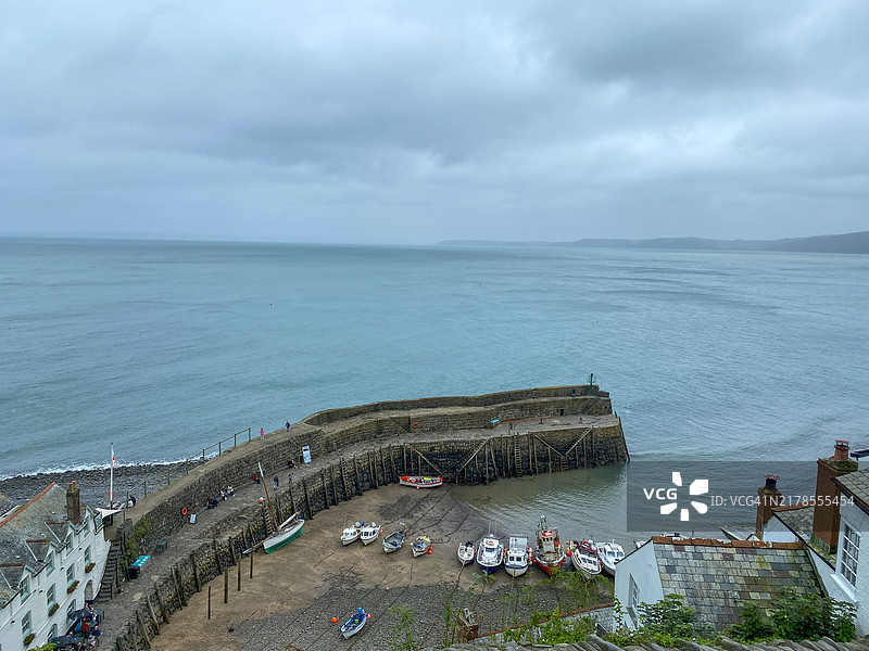 克洛夫利港口全景图片素材