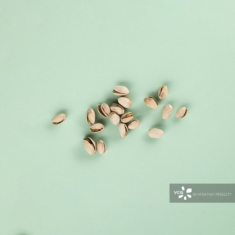 美味的烤开心果外壳图片素材