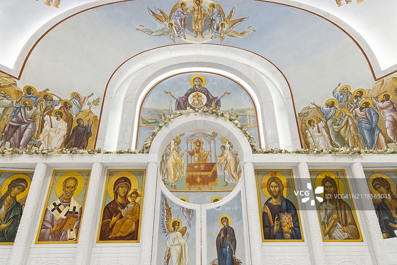 圣尼古拉斯希腊东正教神殿图片素材