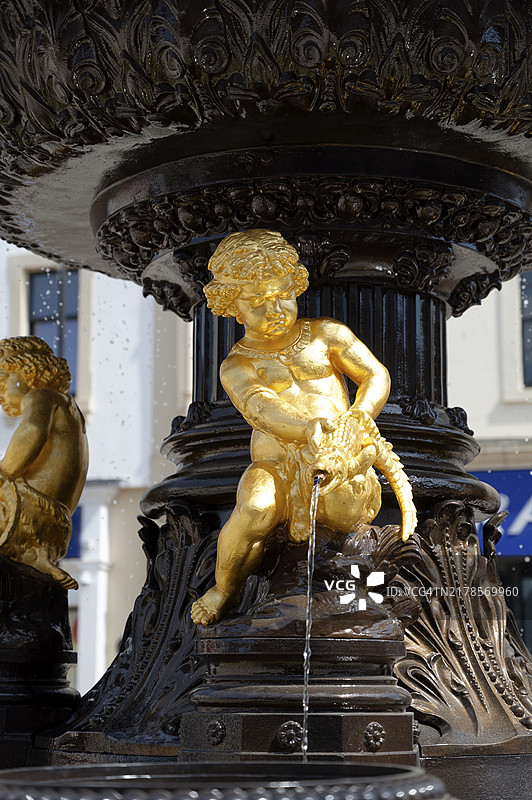 苏格兰High Street喷泉细节图片素材