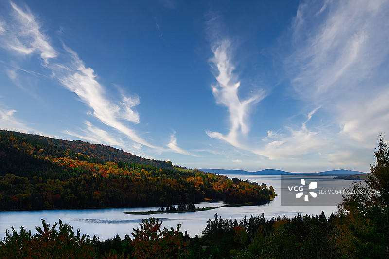 秋天探索新斯科舍省的巴德克图片素材
