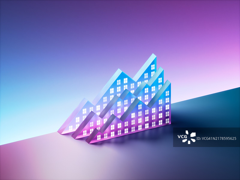 图表形状的建筑图片素材