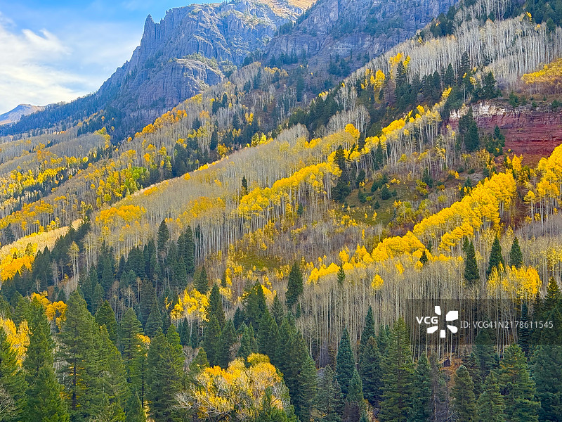 落基山脉的秋色图片素材