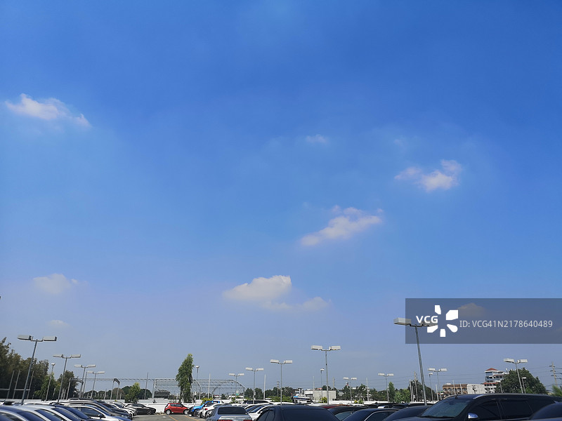 蓝天白云自然背景图片素材