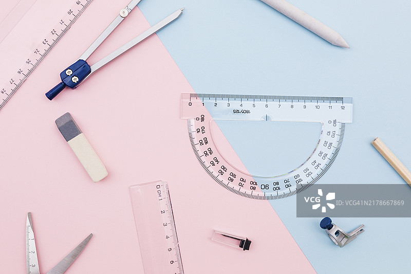 不同的绘画工具图片素材