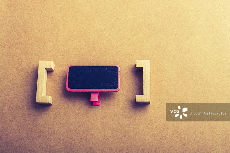 木制迷你告示牌图片素材