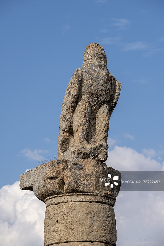 卡拉库什土墩（陵墓）的老鹰雕像，阿德亚曼，土耳其，亚洲图片素材