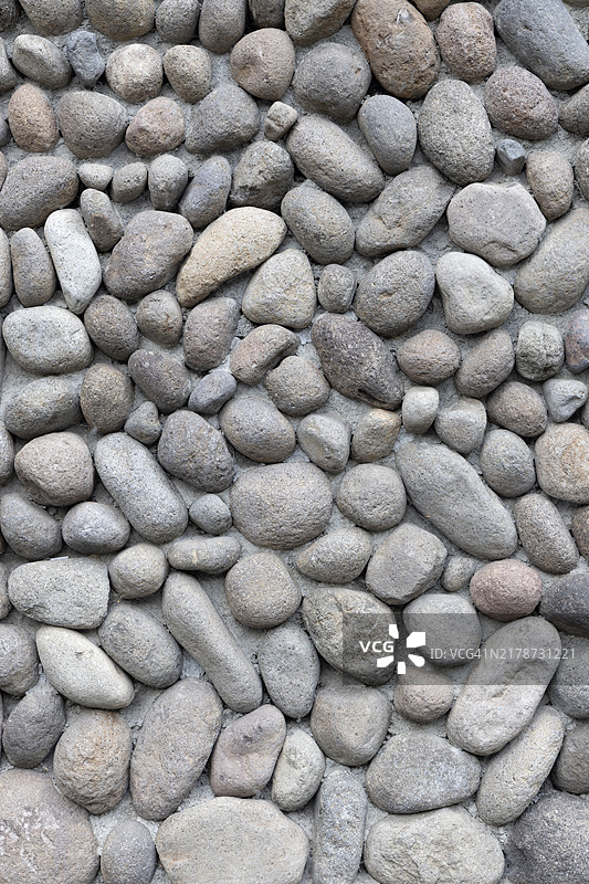 鹅卵石墙壁完整画面图片素材