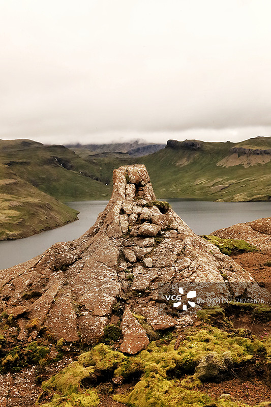 冰岛西部地区岩石景观图片素材