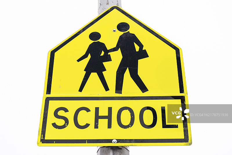 学校标志特写图片素材