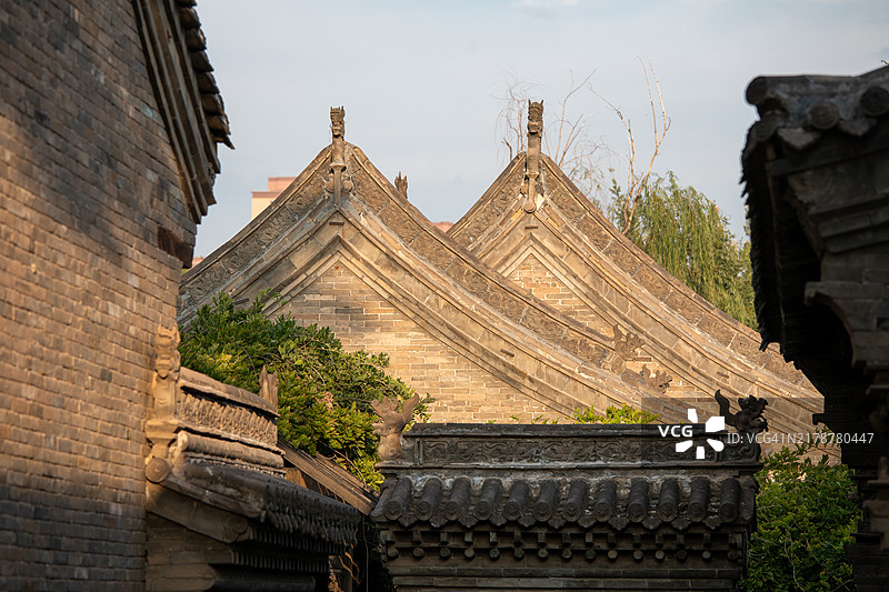 中国古代重檐屋顶图片素材