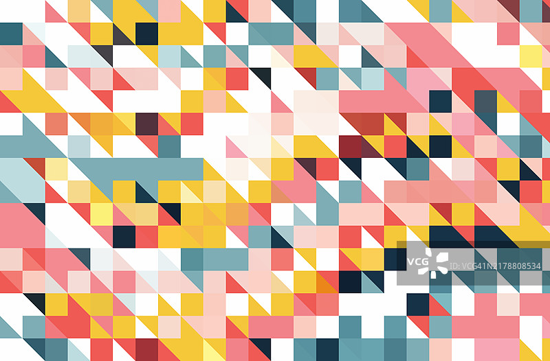 彩色三角形组合几何图案图片素材