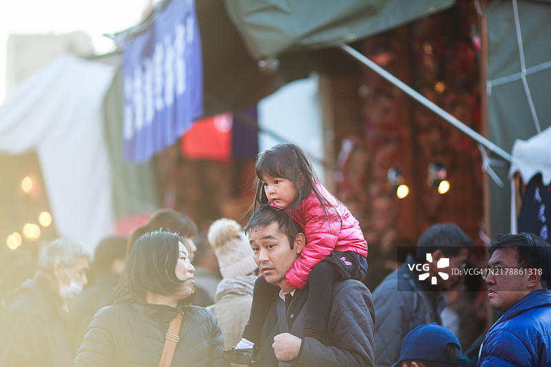 12月的东京浅草景色图片素材