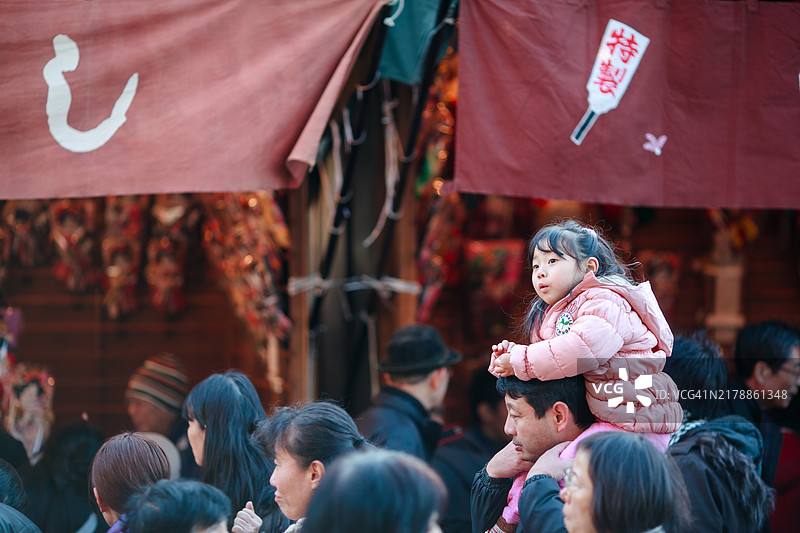12月的东京浅草景色图片素材