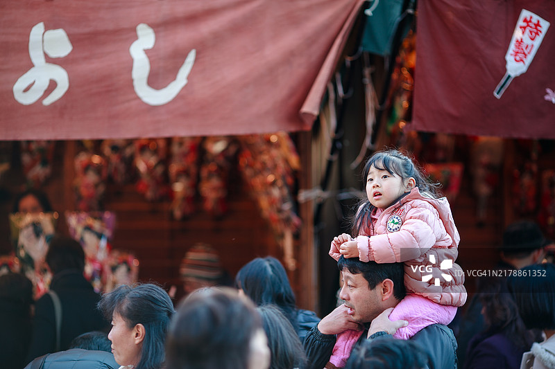 12月的东京浅草景色图片素材