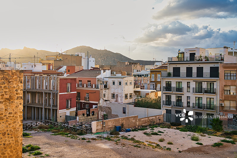 卡塔赫纳（西班牙穆尔西亚）老城图片素材