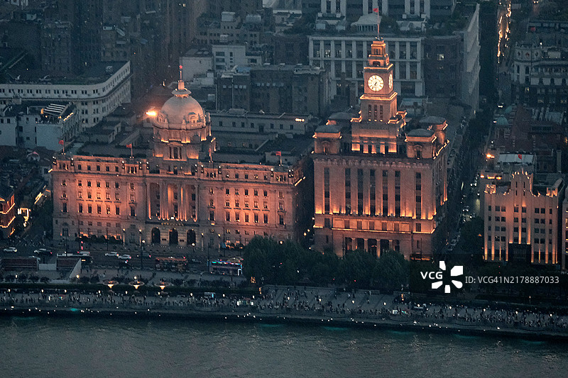 中国上海外滩黄昏图片素材