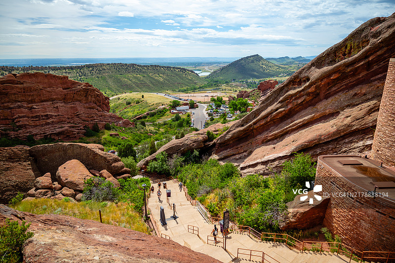 科罗拉多州丹佛市的红岩露天剧场图片素材