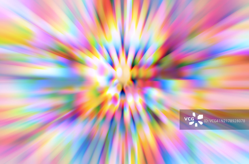 光芒四射的彩色光束：充满活力的抽象霓虹灯光图片素材