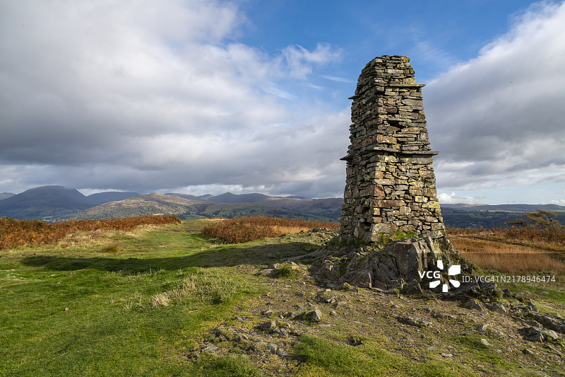 英格兰湖区莱特巴罗山顶图片素材
