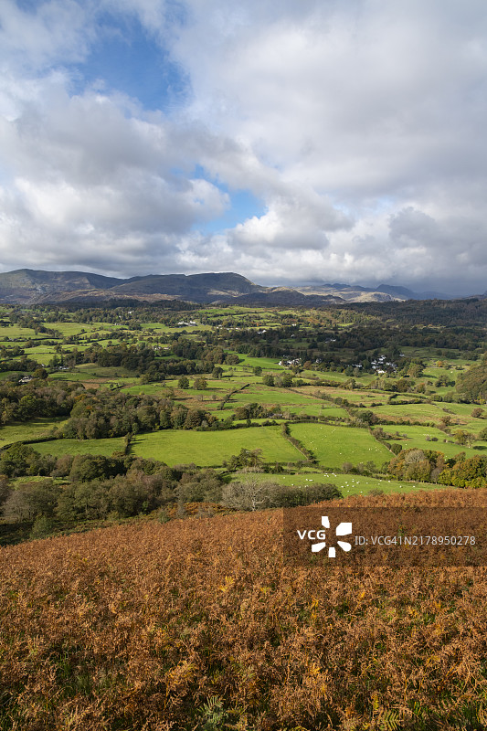 英格兰湖区拉特巴罗山的秋色图片素材